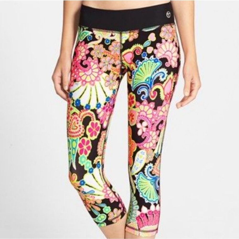 Trina Turk Women's Nandini Print Capri Leggings Multicolor Size M
